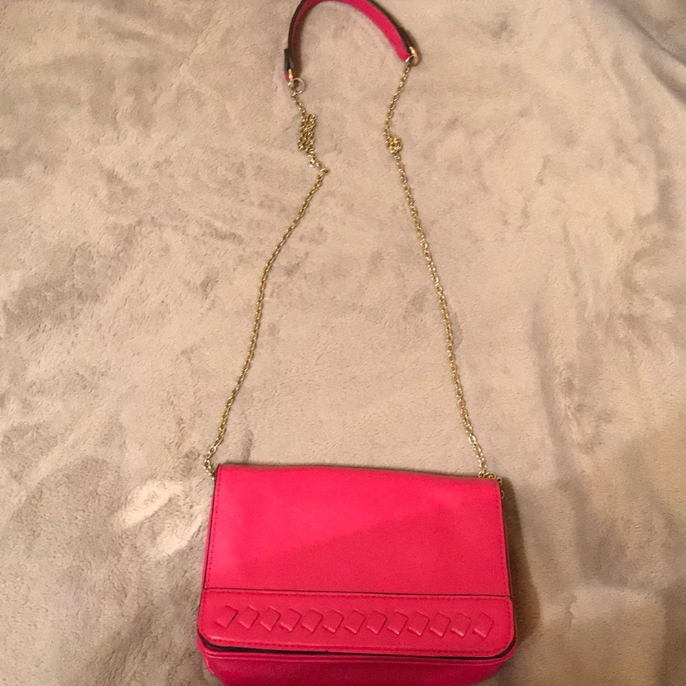 Small hot pink crossbody